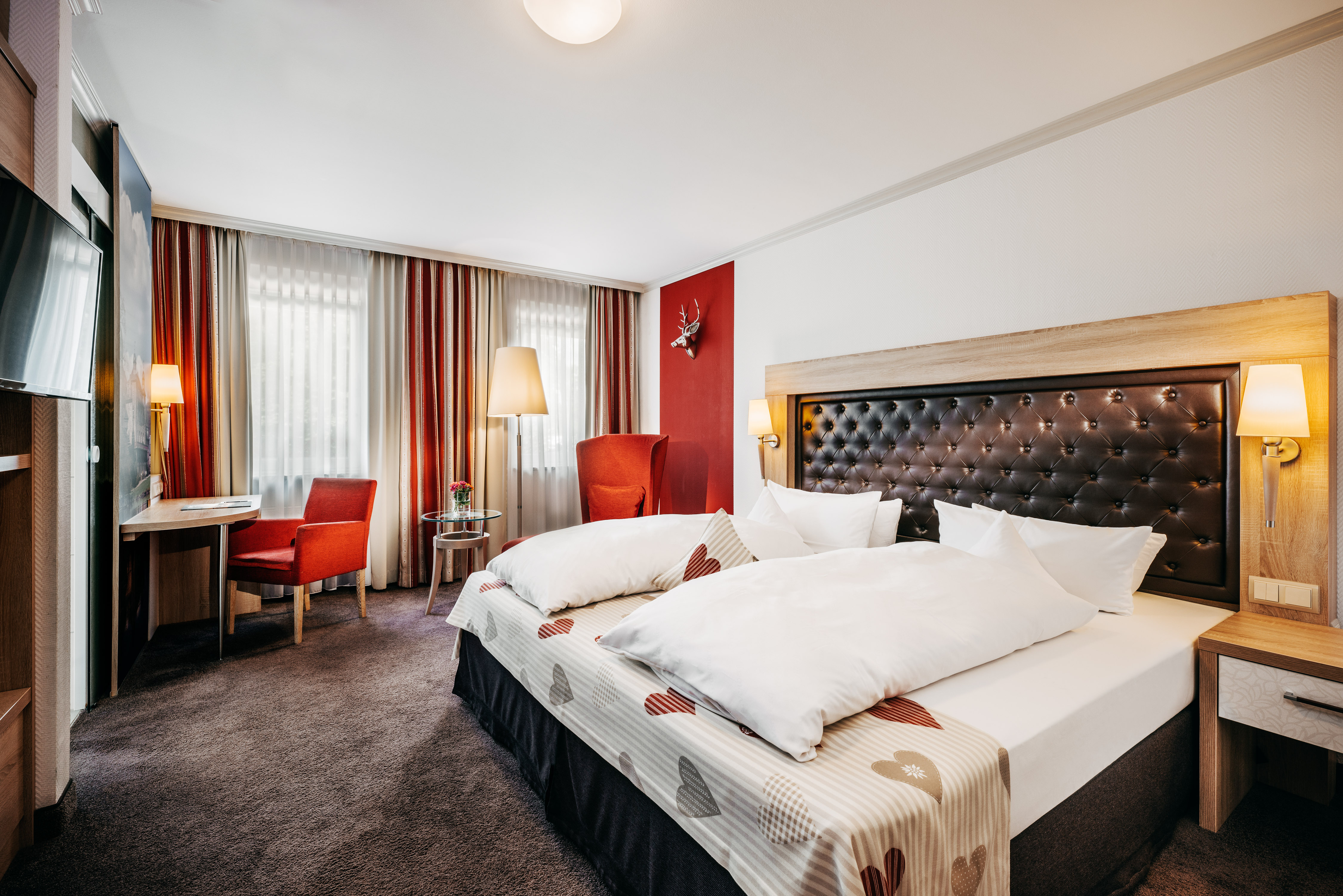 Wellnesshotel: Doppelzimmer Haupthaus - Lohmann`s Romantik Hotel Gravenberg